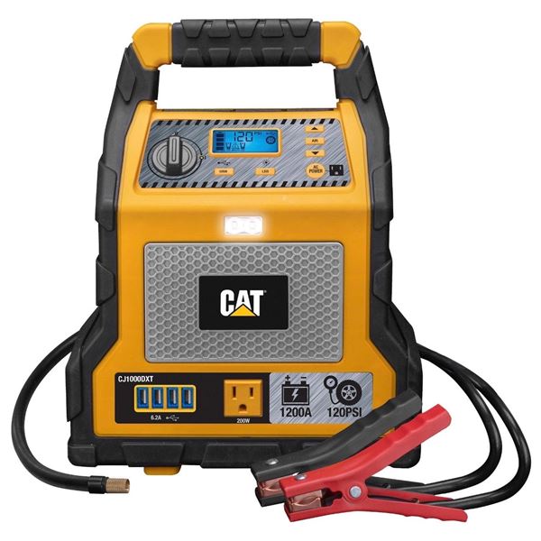 Open box tested working CAT CJ1000DXT Professional Power Station 1200A Jump Starter & 120 PSI Air Co