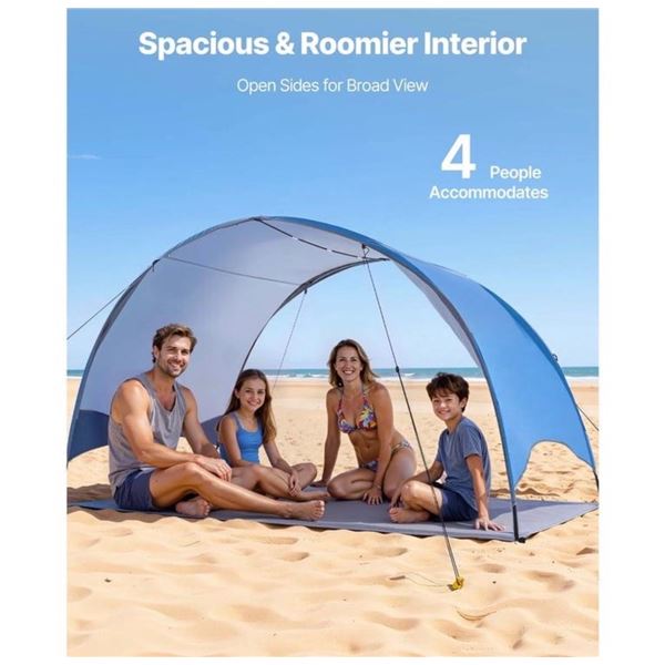 Brand New Beach Tent Sun Shelter – UPF 50+ Portable Beach Canopy
