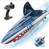 Image 1 : Brand New DEERC Shark Brushless High-Speed RC Boat 2104 | LED Lights | RTR