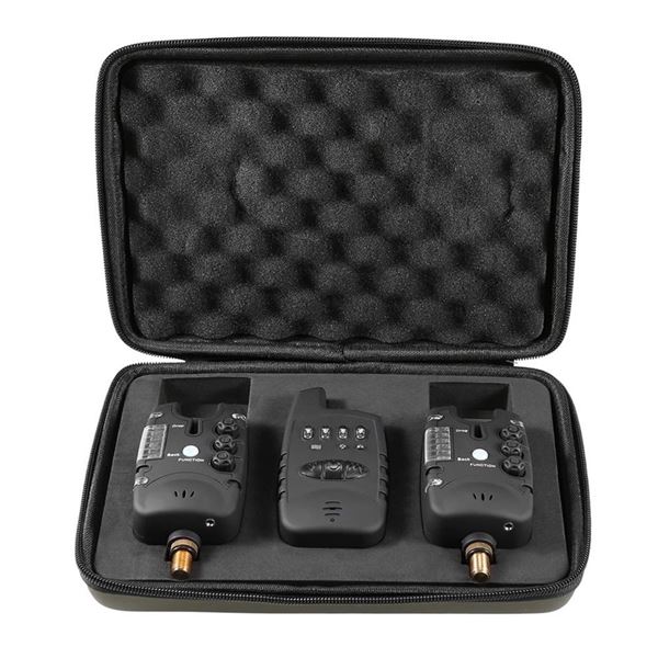 Brand New Lixada Wireless Carp Fishing Bite Alarm Set 3+3 with EVA Carry Case