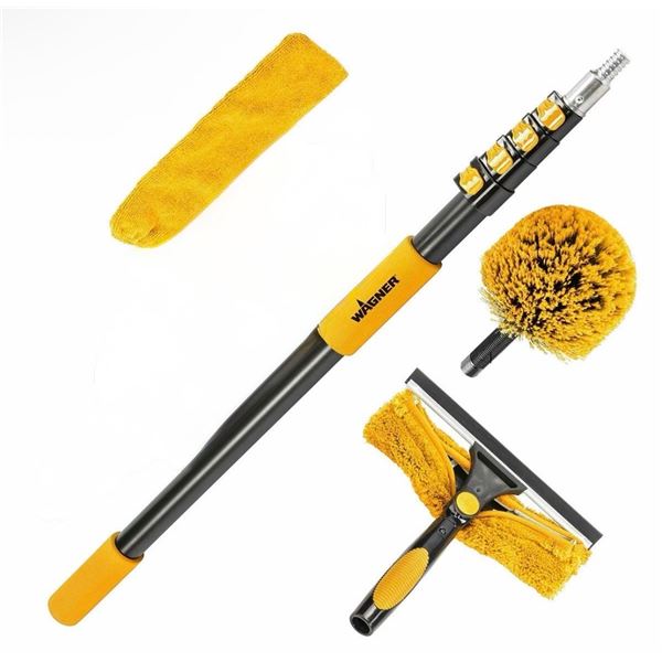 Open Box Like New Wagner 4-Piece Multi-Purpose Cleaning Kit – 1 Duster Head Missing