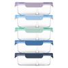 Image 2 : Brand New | Ello Color Lock 10-Piece Divided Glass Food Storage Container Set | 800 mL | 5 Container