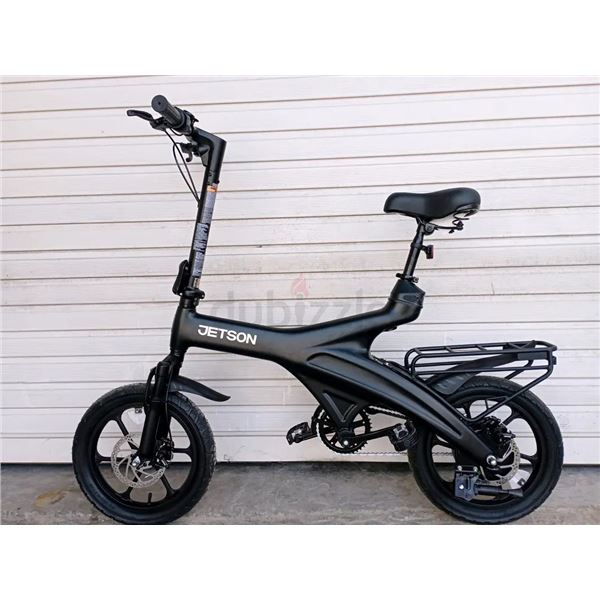 Returned working. Wheel need fix – Jetson J5 350W Folding Electric Bike with Rear Cargo Rac