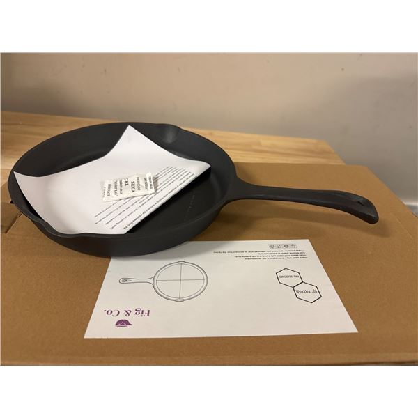 Brand New Heavy-Duty Cast Iron Camping Skillet Pan.