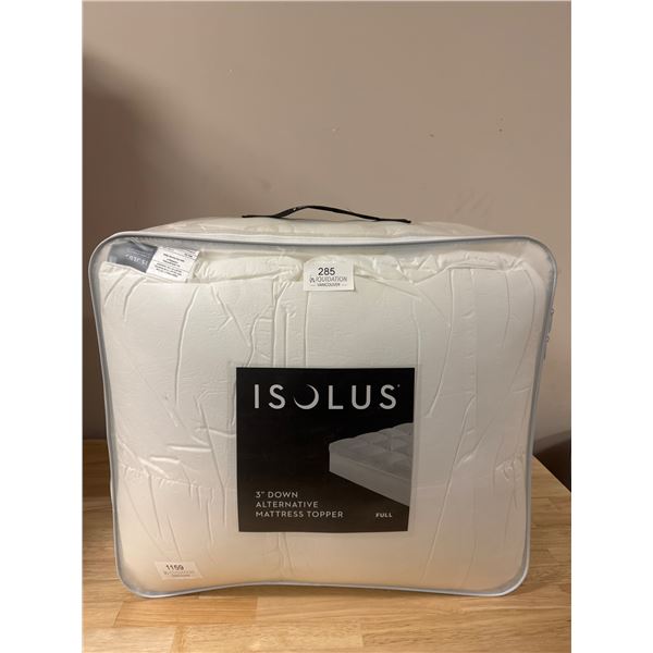 Brand New ISOLUS 3" Mattress Topper - Full