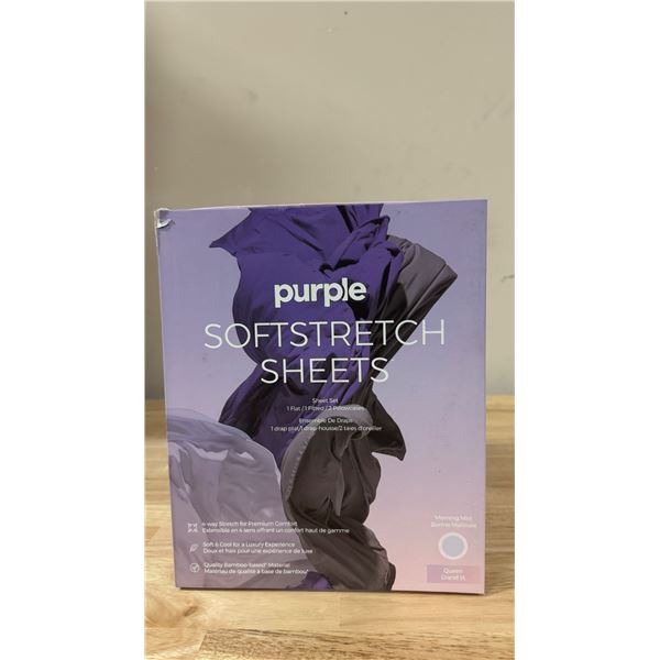 Brand New Brand New Purple SoftStretch Sheets Set / Queen / Morning Mist color
