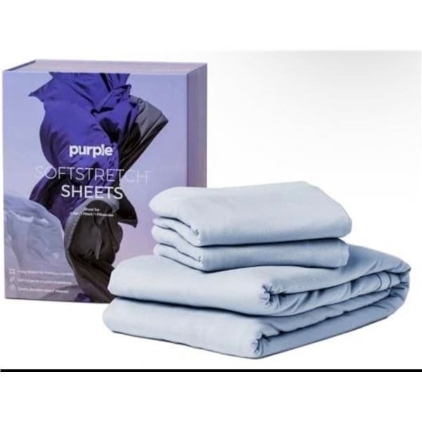 Brand New Brand New Purple SoftStretch Sheets Set / Queen / Morning Mist color