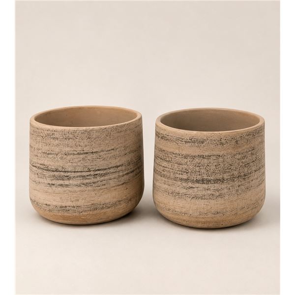 Brand New TERRA Galestro 9” Planter Set – 2 Pack | Handmade in Italy