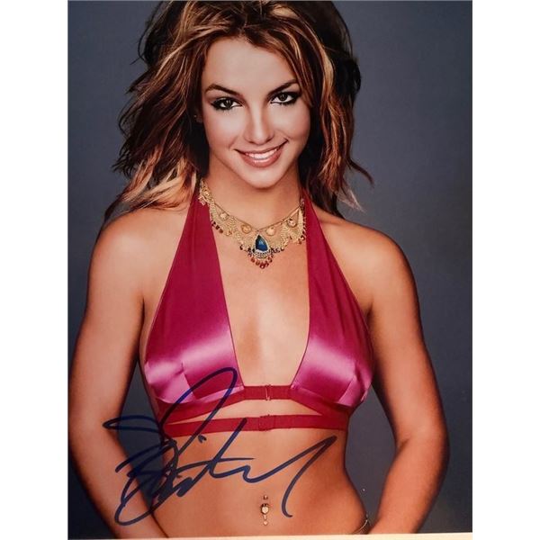 Britney Spears signed photo