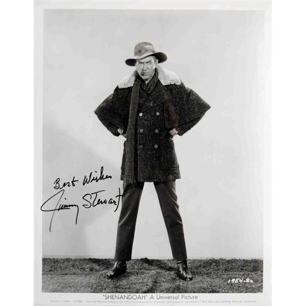 Jimmy Stewart signed portrait photo