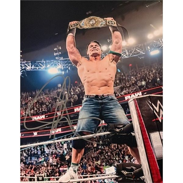 WWE Jon Cena signed photo