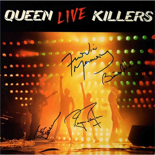 Queen Live Killers band signed album