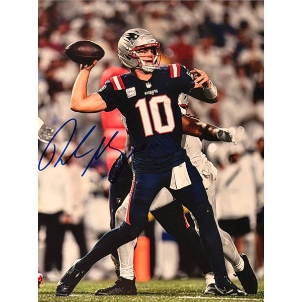New England Patriots Mac Jones signed photo