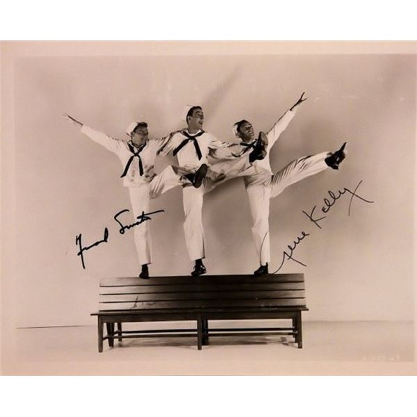 Anchors Aweigh Gene Kelly and Frank Sinatra signed movie still photo