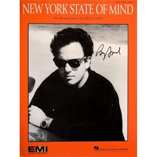 Billy Joel signed sheet music