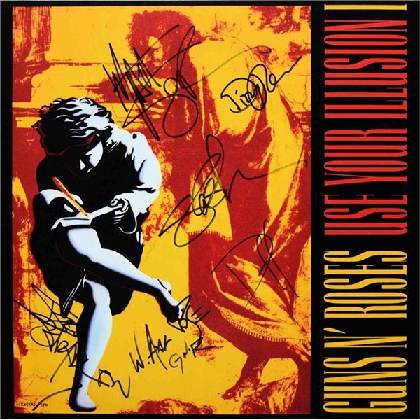 Guns N' Roses signed Use Your Illusion I album
