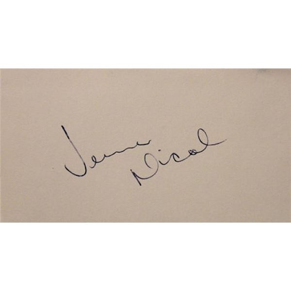 Beatles Jimmie Nicol signature slip