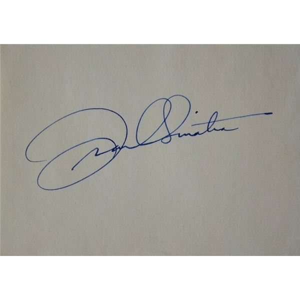 Frank Sinatra signature slip