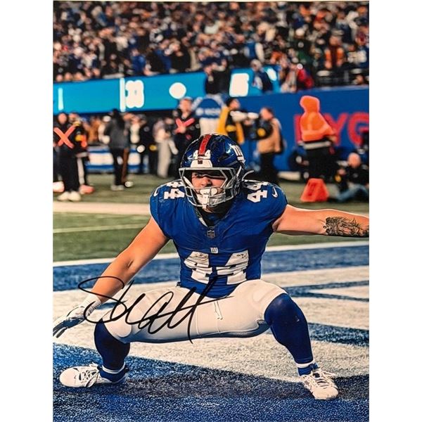 NY Giants Cam Skattebo signed photo