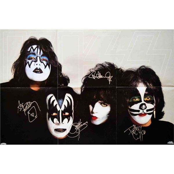 Kiss signed insert poster