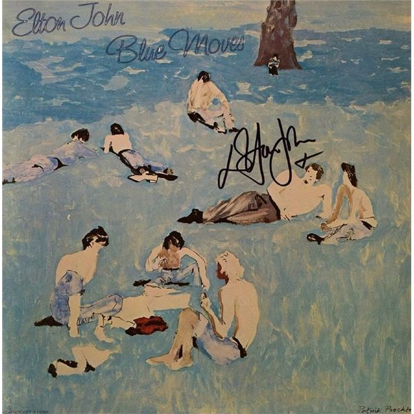 Elton John signed Blue Moves album