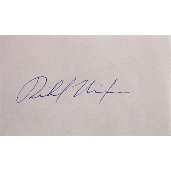 Richard Nixon signature slip