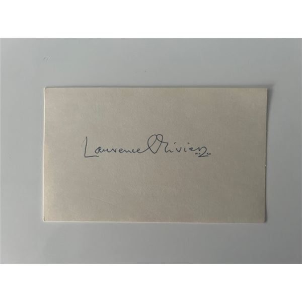 Sir Lawrence Olivier original signature