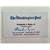 Image 1 : The Washington Post CEO Fred Ryan signed business card