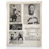 Image 1 : George Barr signed vintage baseball magazine page