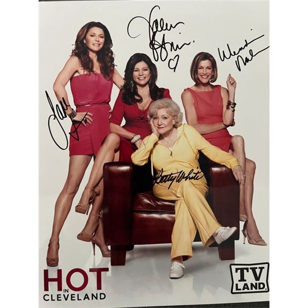 Hot in Cleveland cast signed photo