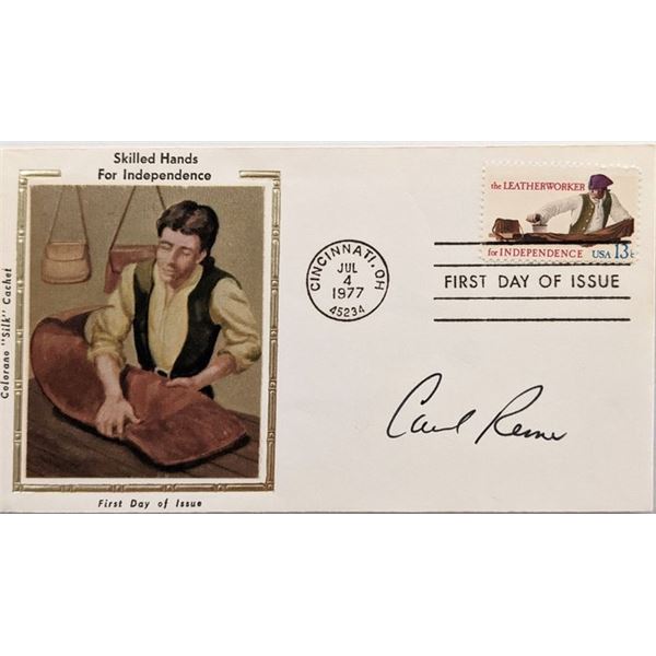 The Dick Van Dyke Show Carl Reiner signed first day cover 1977