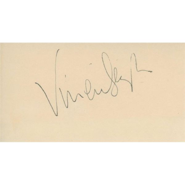 Gone With The Wind Vivien Leigh signature cut. GFA Authenticated