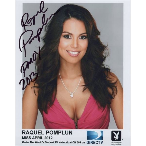 Playboy Playmate Raquel Pomplun Signed Photo