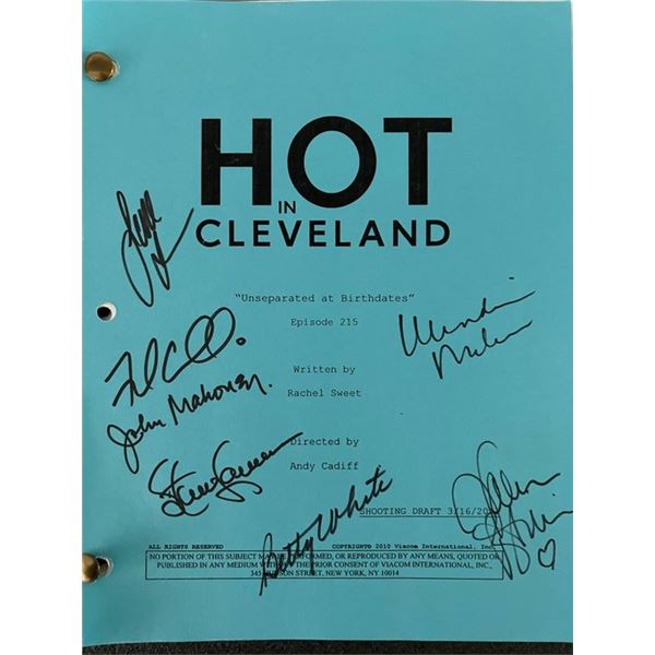 Hot in Cleveland cast signed script