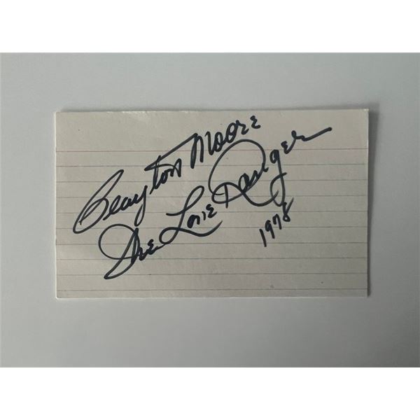 The Lone Ranger Clayton Moore original signature