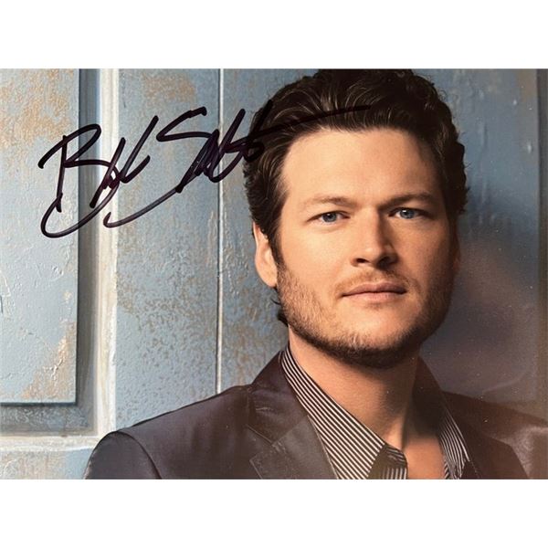 Blake Shelton signed photo