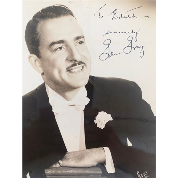 Jazz Great Glen Gray Signed Photo