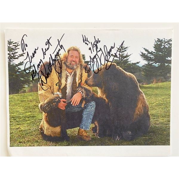 Grizzly Adams Dan Haggarty signed photo.