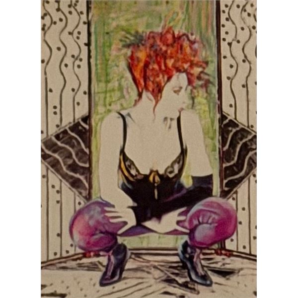 Artist Olivia DeBerardinis Pin Up 1992 Collector Card