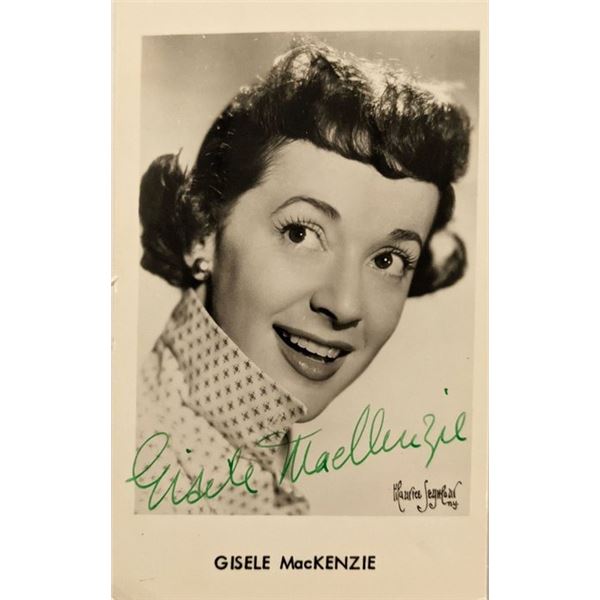 Your Hit Parade Gisèle MacKenzie signed photo