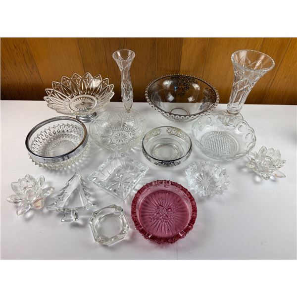 Variety of Crystal & glassware