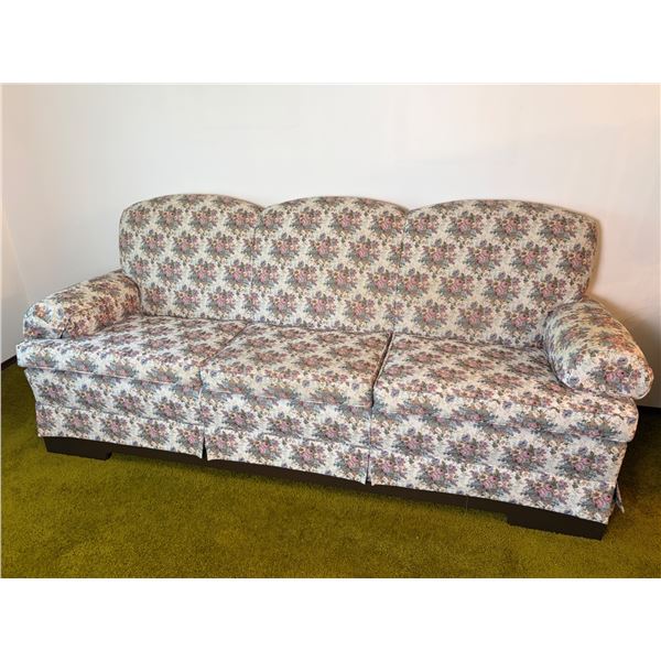 Floral Upholstered Couch