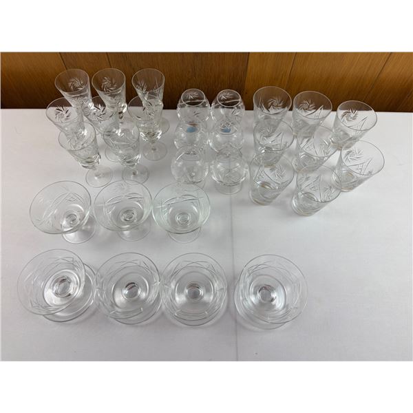 Pinwheel & Crystal Barware
