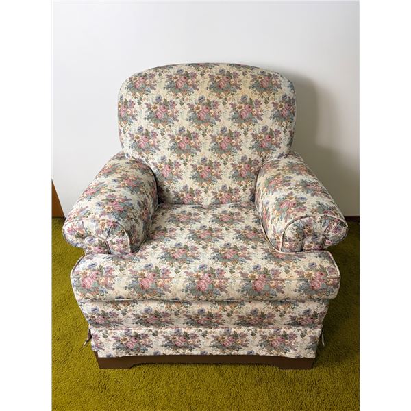 Floral Upholstered Chair