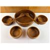 Image 1 : Teak Wood Salad Bowl Set