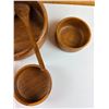 Image 2 : Teak Wood Salad Bowl Set