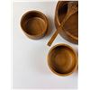Image 3 : Teak Wood Salad Bowl Set