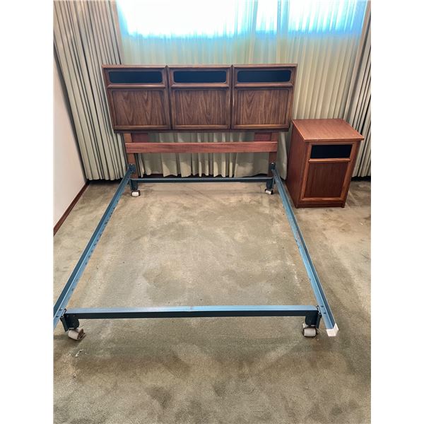 Double Bed Frame and Nightstand