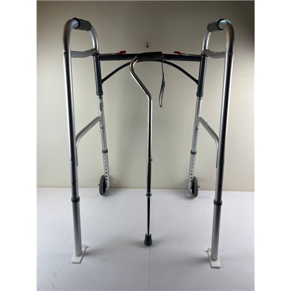Folding Walker & Cane