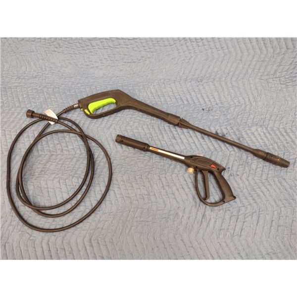 Two Pressure Washer Wands and Hoses (C73)